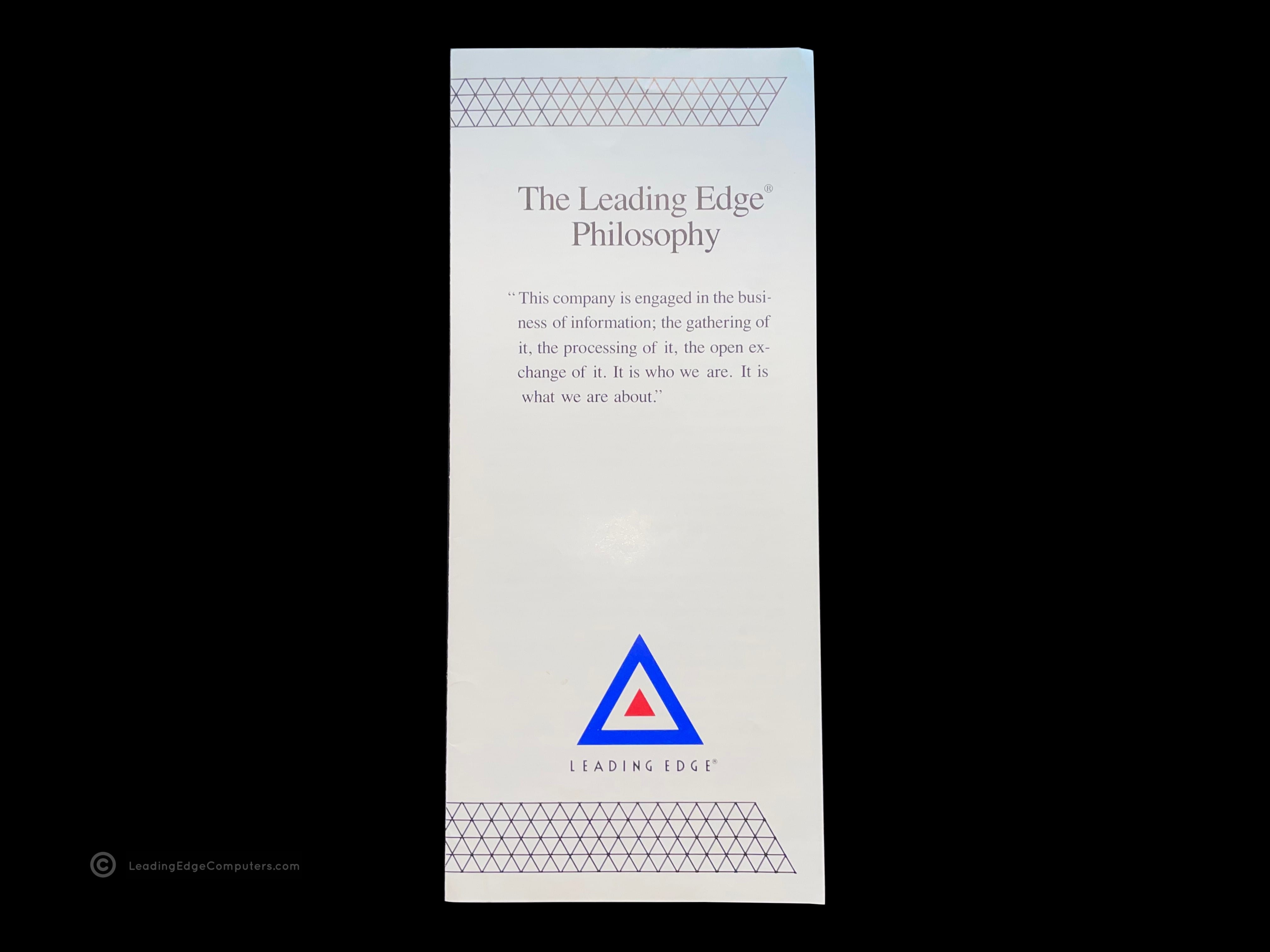 leading edge philosophy brochure
